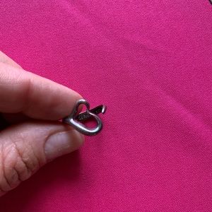 Tiffany Stirling Silver Open Heart Ring